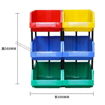 Wadah Penyimpanan Plastik Tugas Berat 1.5Kg Stackable 3.3Lbs